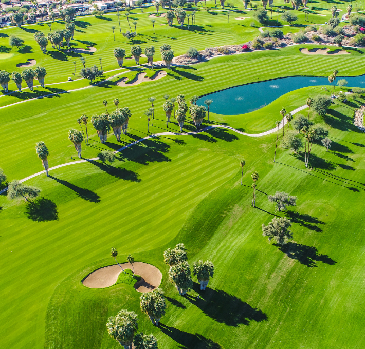Golf Course Aerial 710 × 680 px